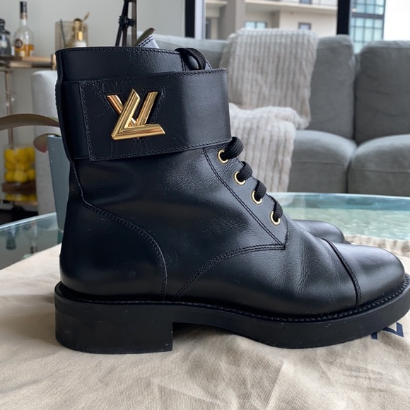 Louis Vuitton Combat Boots Sz 36.5 - Picture 4 of 5